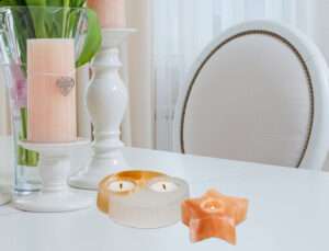 SALT CANDLE HOLDERS