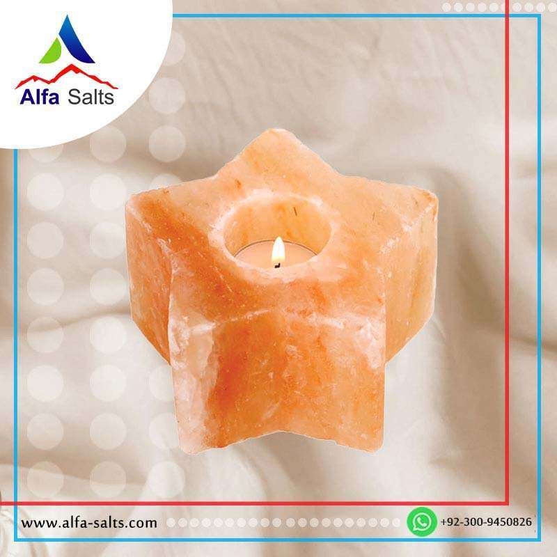 Alfa salt candel holder star shape